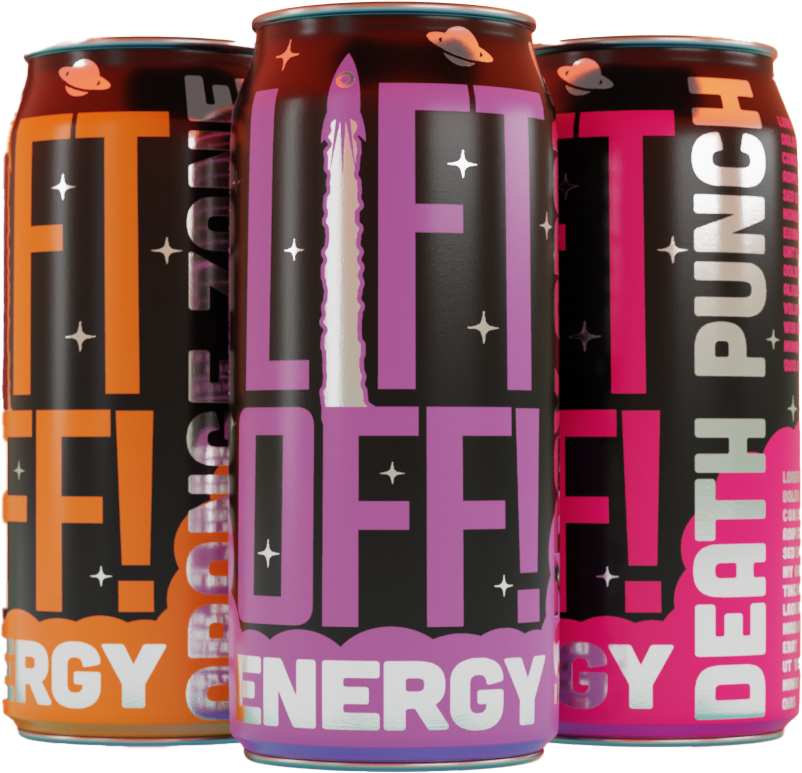 Trio of Energy Drinks